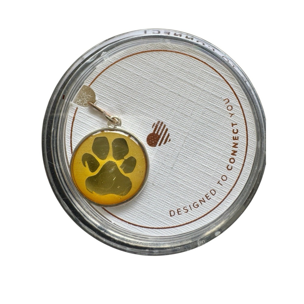 NEW Alex and Ani Paw Print‎ Gold Chain Station Charm Dog Puppy Sterling Silver